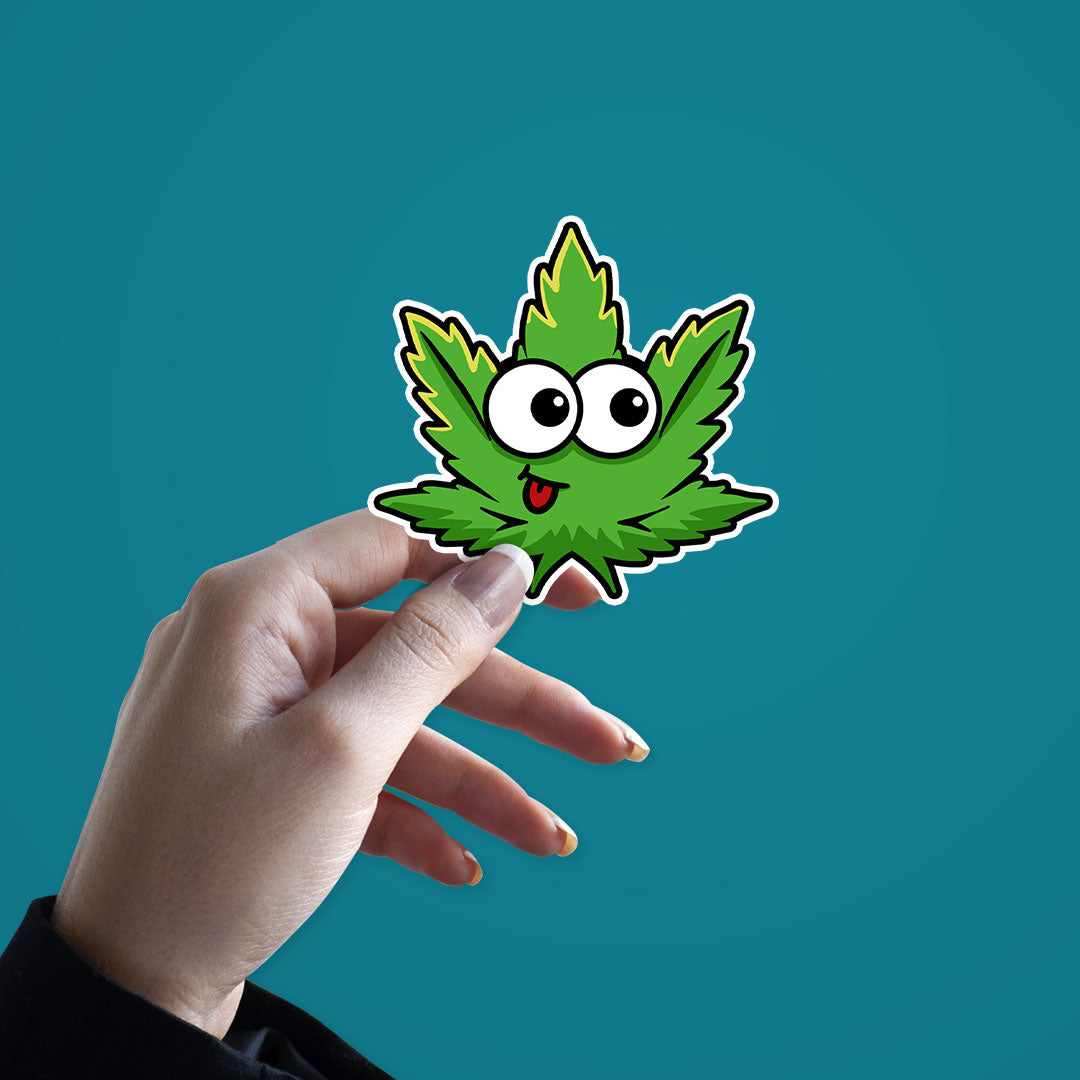 Cute Weed Sticker - Image 3