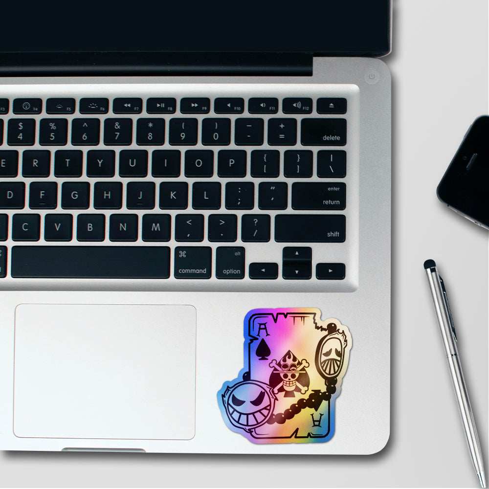 Pirate Ace Card Holographic Stickers - Image 3