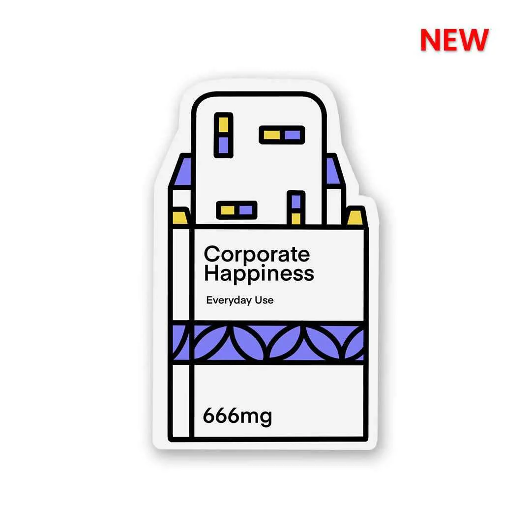 Corporate Happiness Sticker