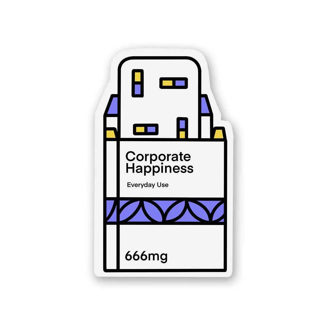 Corporate Happiness Sticker - Image 2