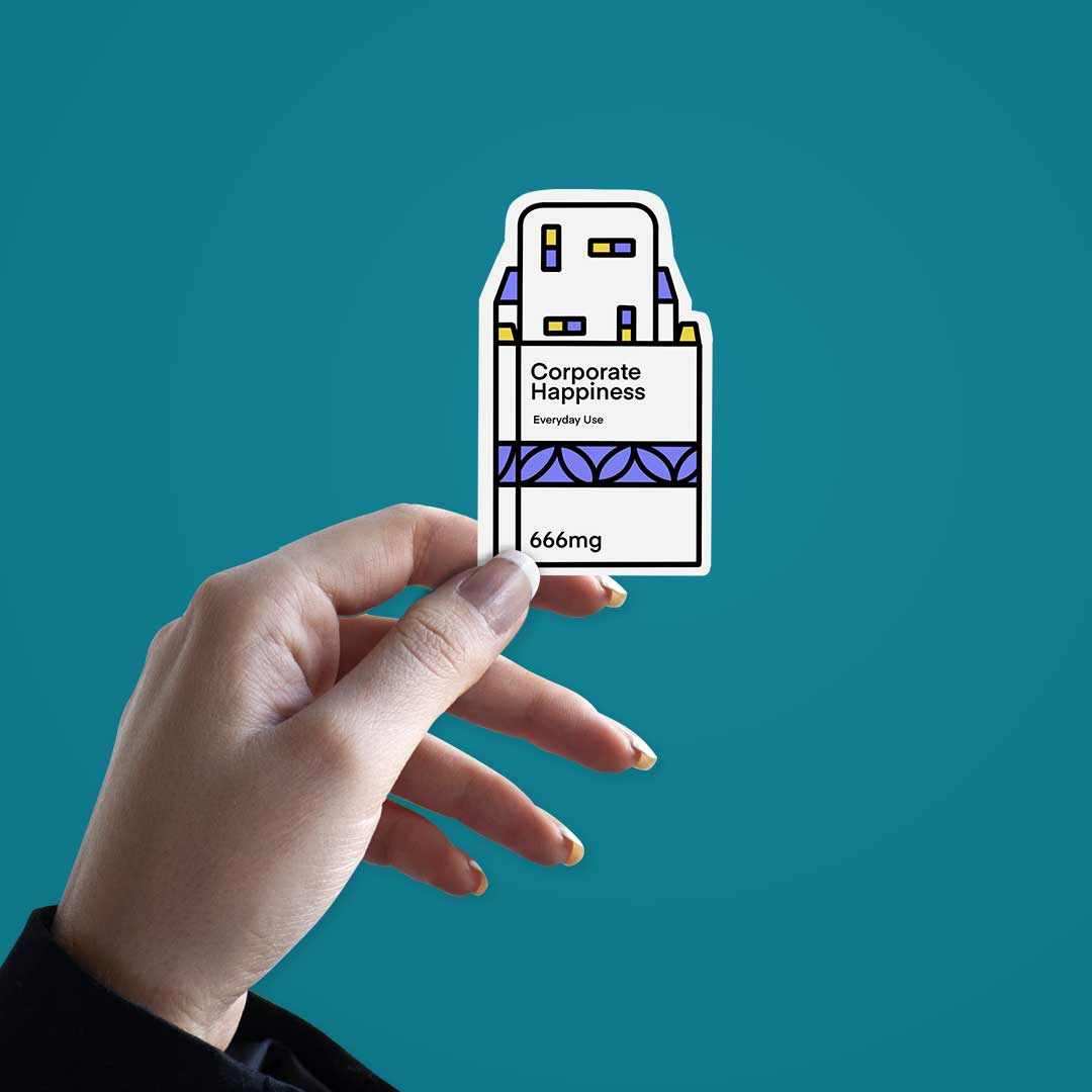 Corporate Happiness Sticker - Image 4