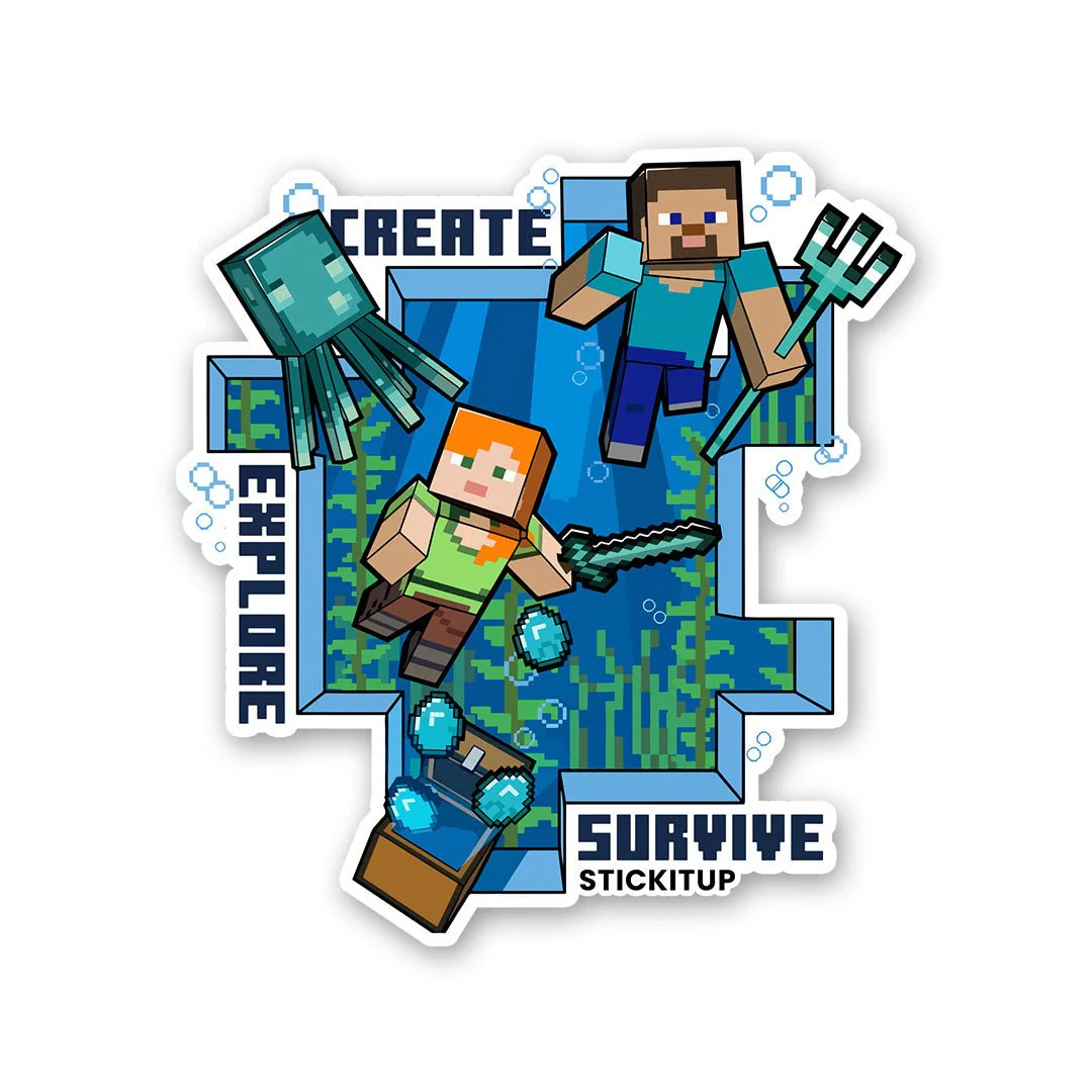 CREATE EXPLORE SURVIVE 0.1 Sticker