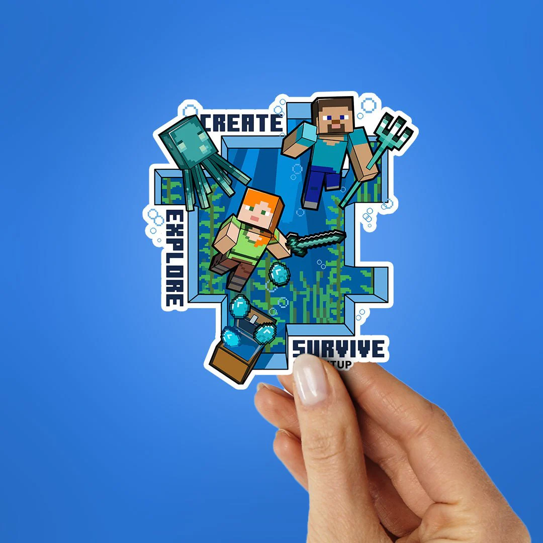 CREATE EXPLORE SURVIVE 0.1 Sticker - Image 2