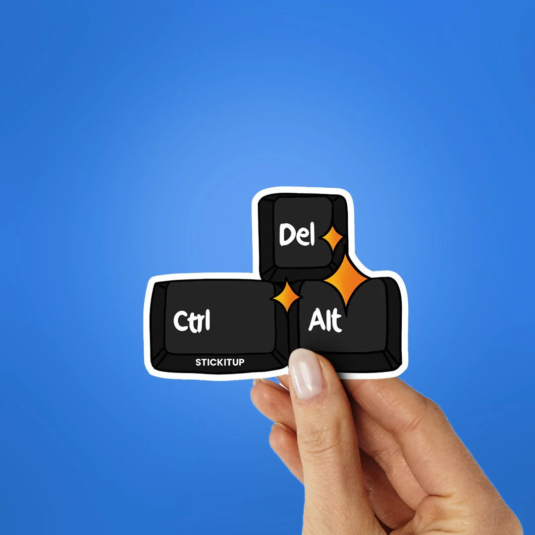 Ctrl Alt Del Sticker - Image 2