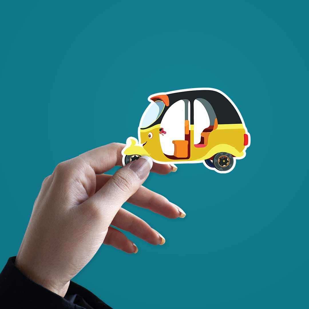 Cute Autorickshaw sticker - Image 2