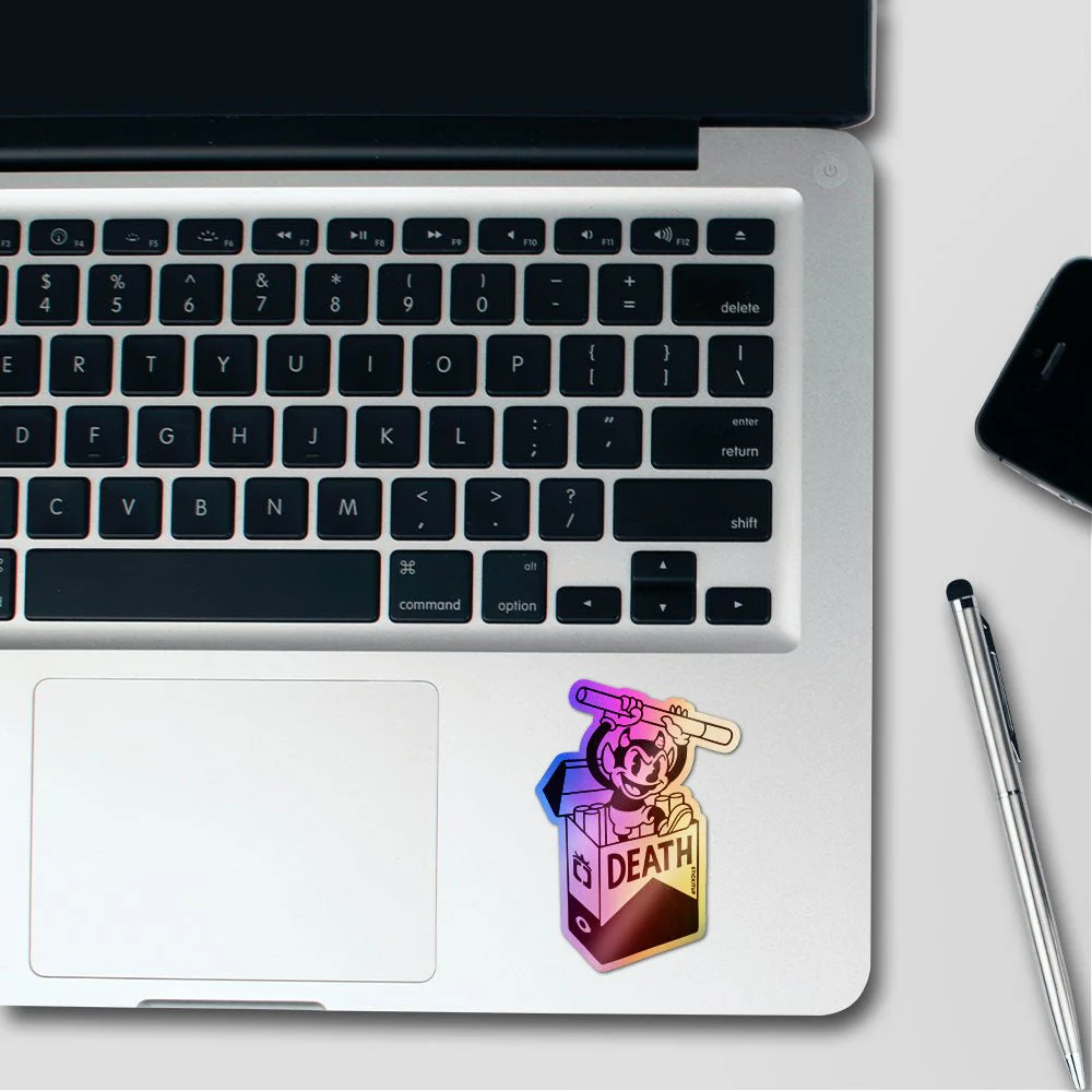 Death Smoke Sticker Holographic Stickers - Image 3
