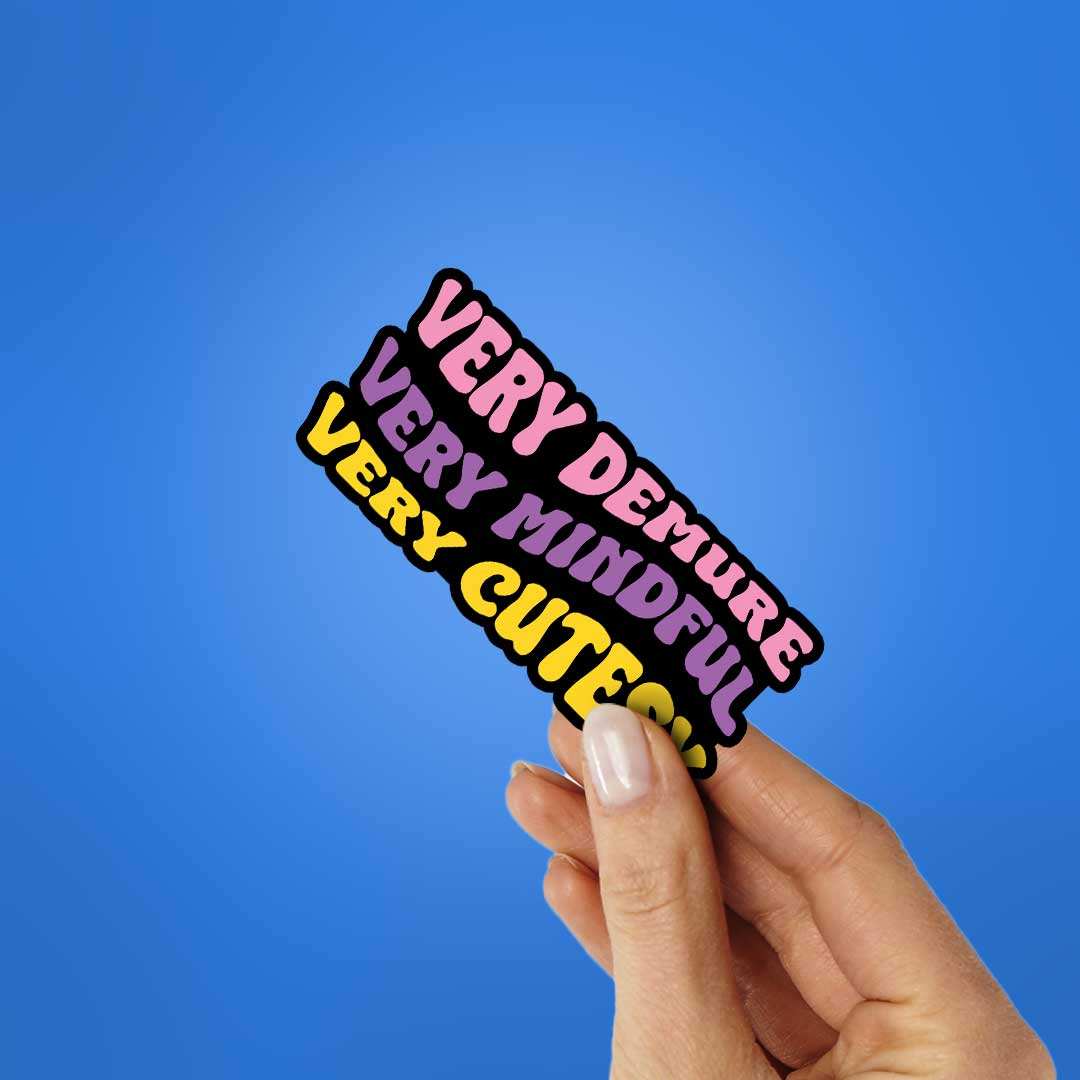 Demure Sticker - Image 2