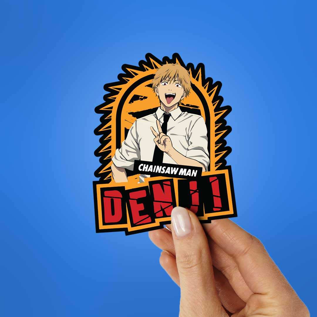 Denji chainsaw man Sticker - Image 2