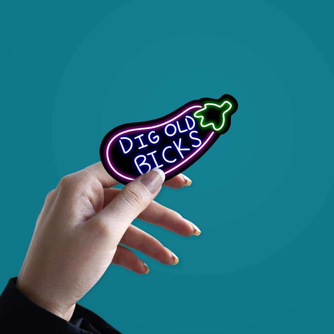 Neon Dicks bicks Sticker - Image 2