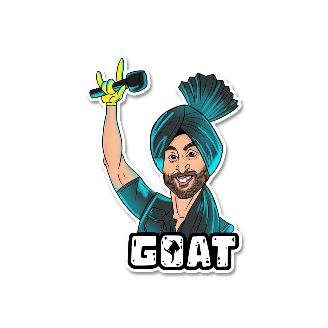 Diljit Dosanjh Goat Sticker - Image 2
