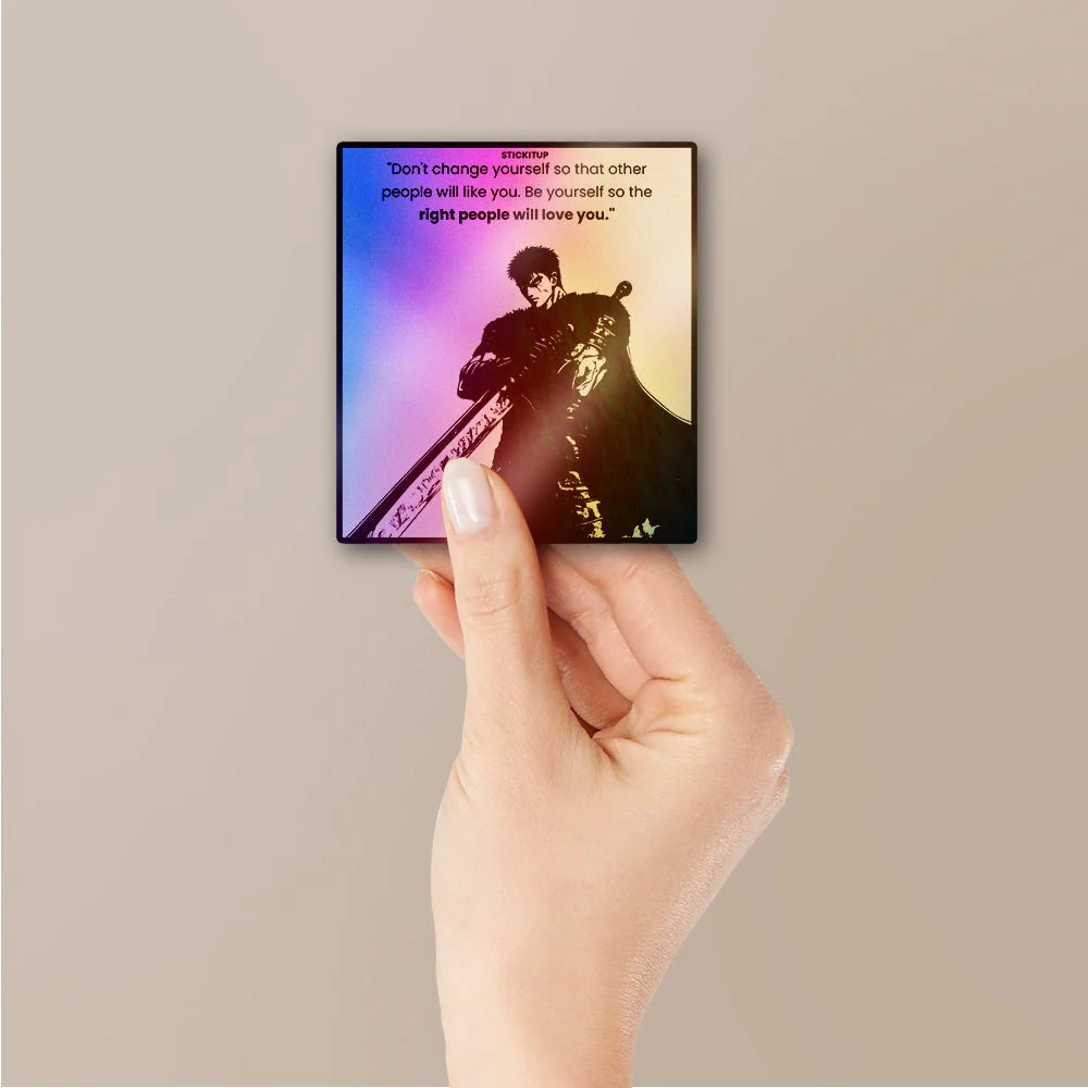 Dont Change Youreself Holographic Stickers - Image 2