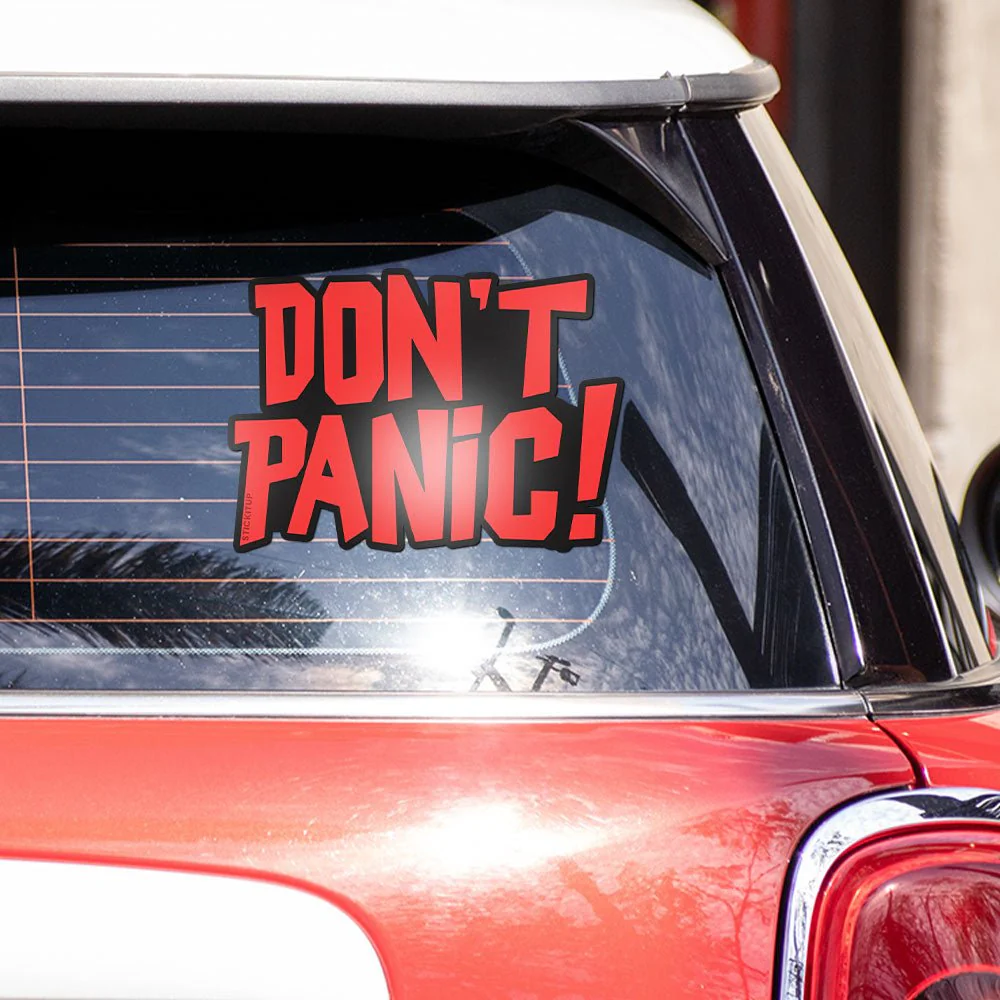 Don't panic Bumper Sticker - Image 3