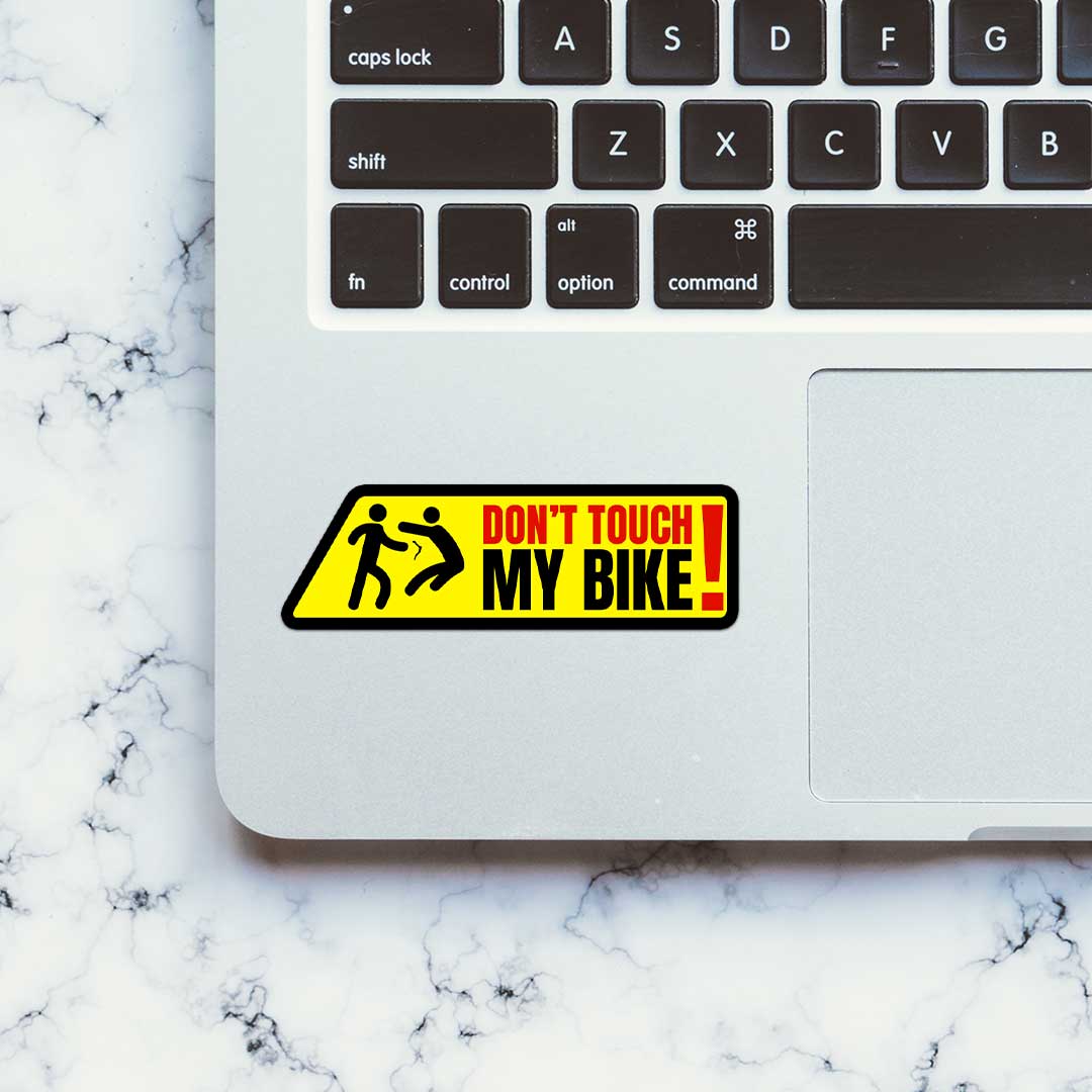 Don'T Touch My Bike Sticker - Image 5