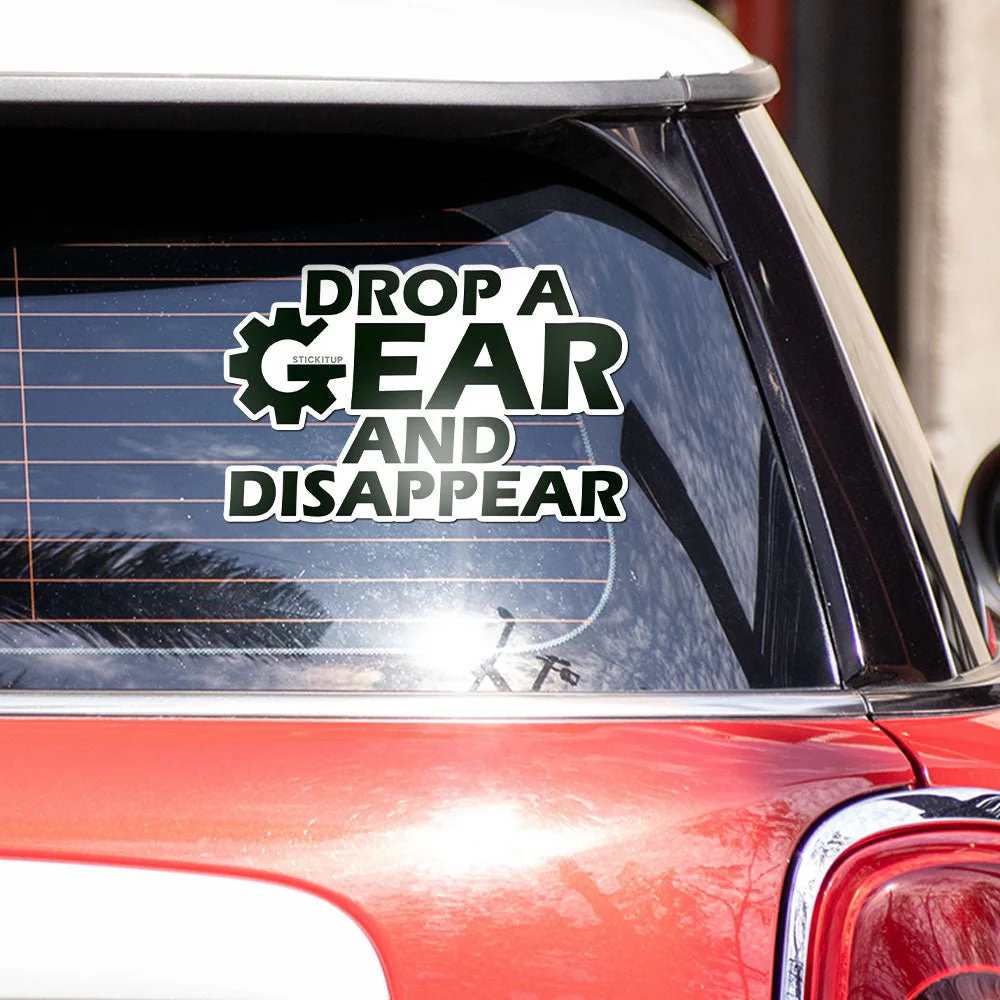 Drop a gear Bumper Sticker - Image 3