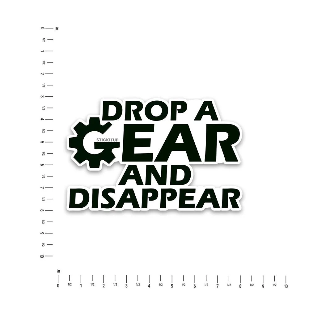 Drop a gear Bumper Sticker - Image 4