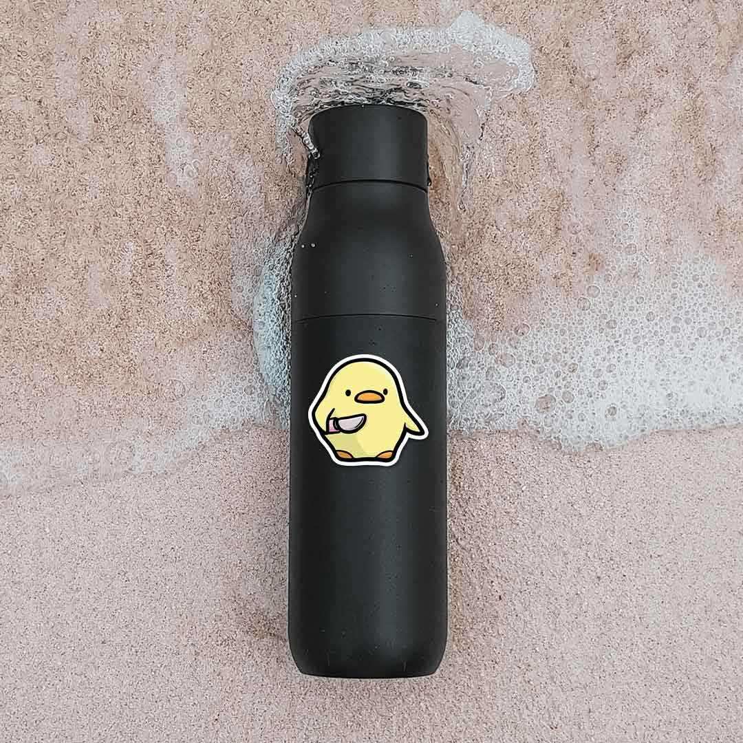 Duck With Knife Sticker - Image 3