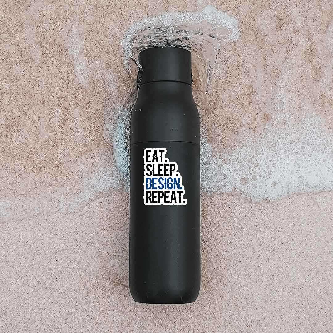 Eat - Sleep - Design - Repeat Sticker - Image 3