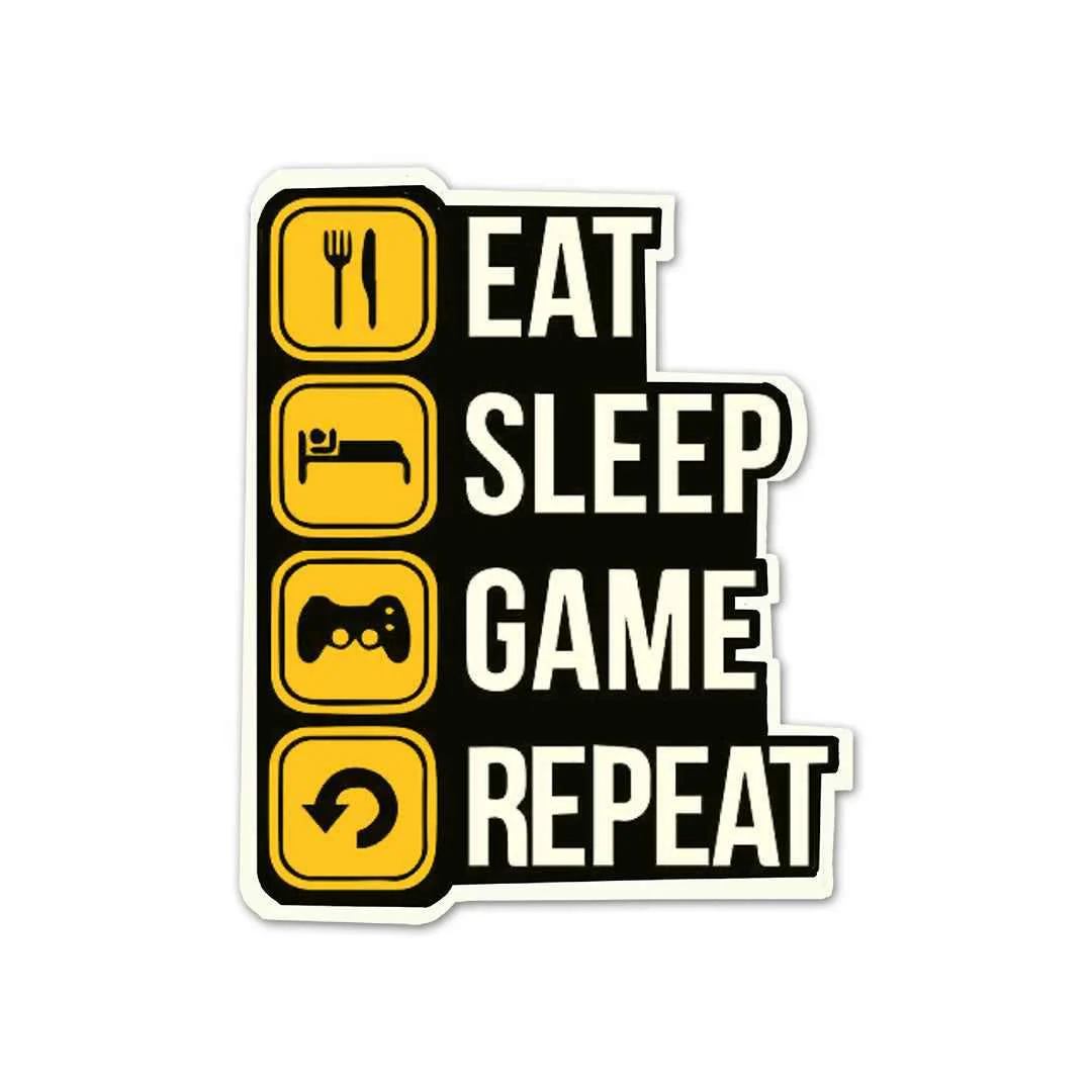 Eat Sleep Game V2 Sticker - Image 2