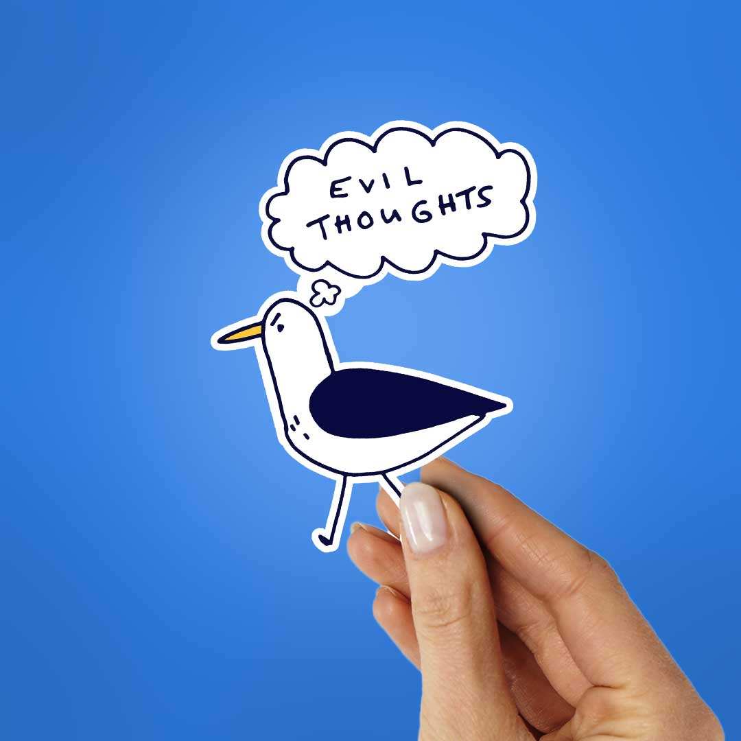 Evil Thoughts Sticker - Image 2