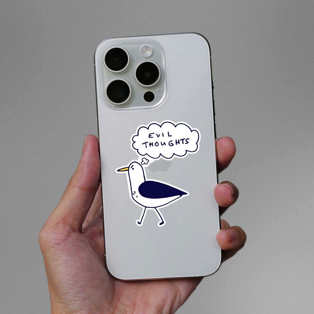 Evil Thoughts Sticker - Image 3
