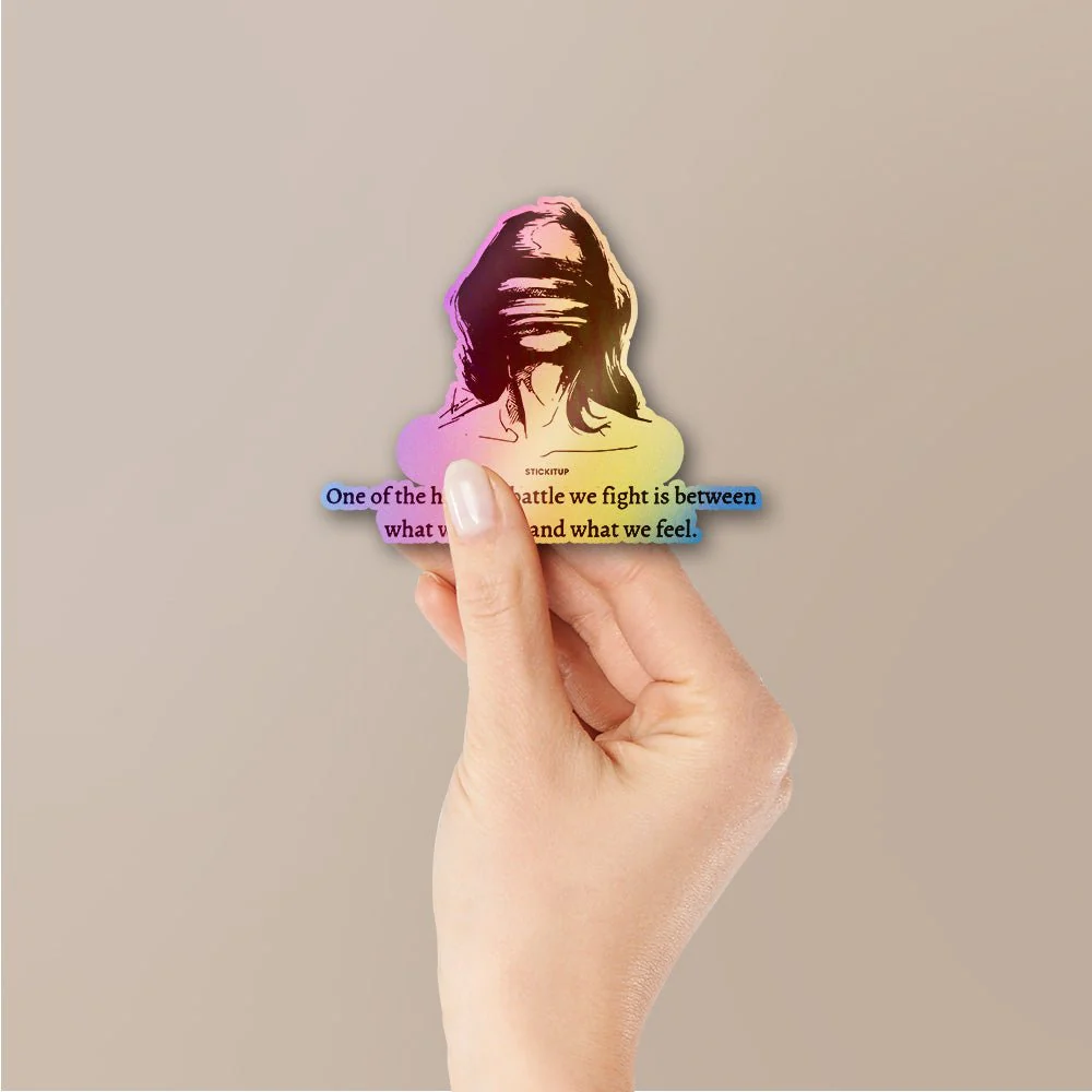 Fight Feel Sticker Holographic Stickers - Image 2