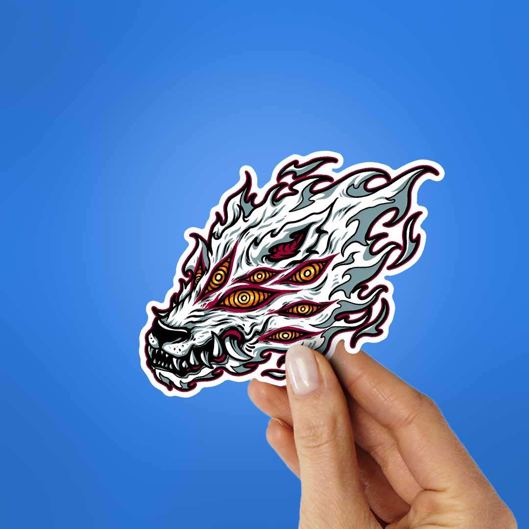 Fox Devil Chainsaw Man Sticker - Image 2