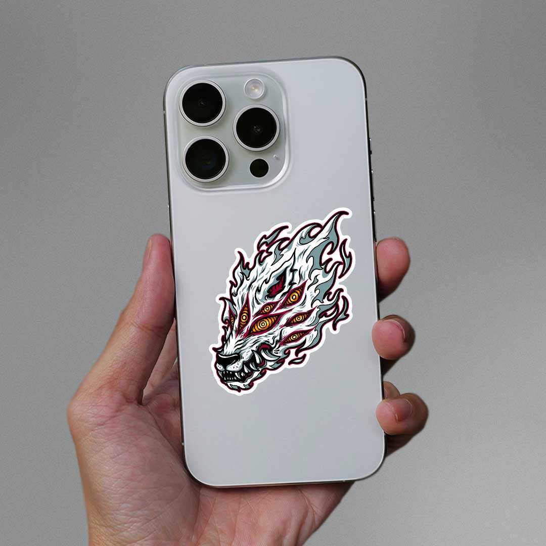 Fox Devil Chainsaw Man Sticker - Image 3