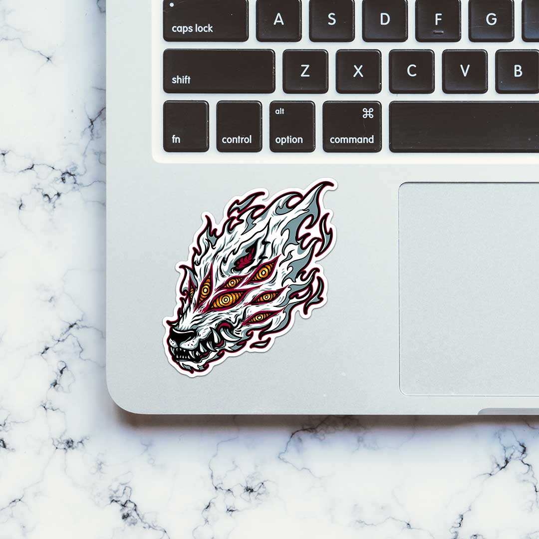 Fox Devil Chainsaw Man Sticker - Image 4