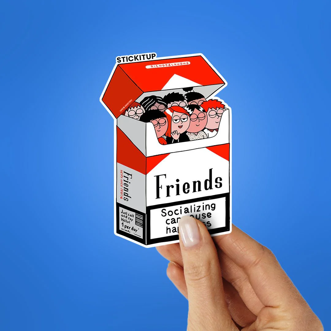 Friends Socializing Sticker - Image 2
