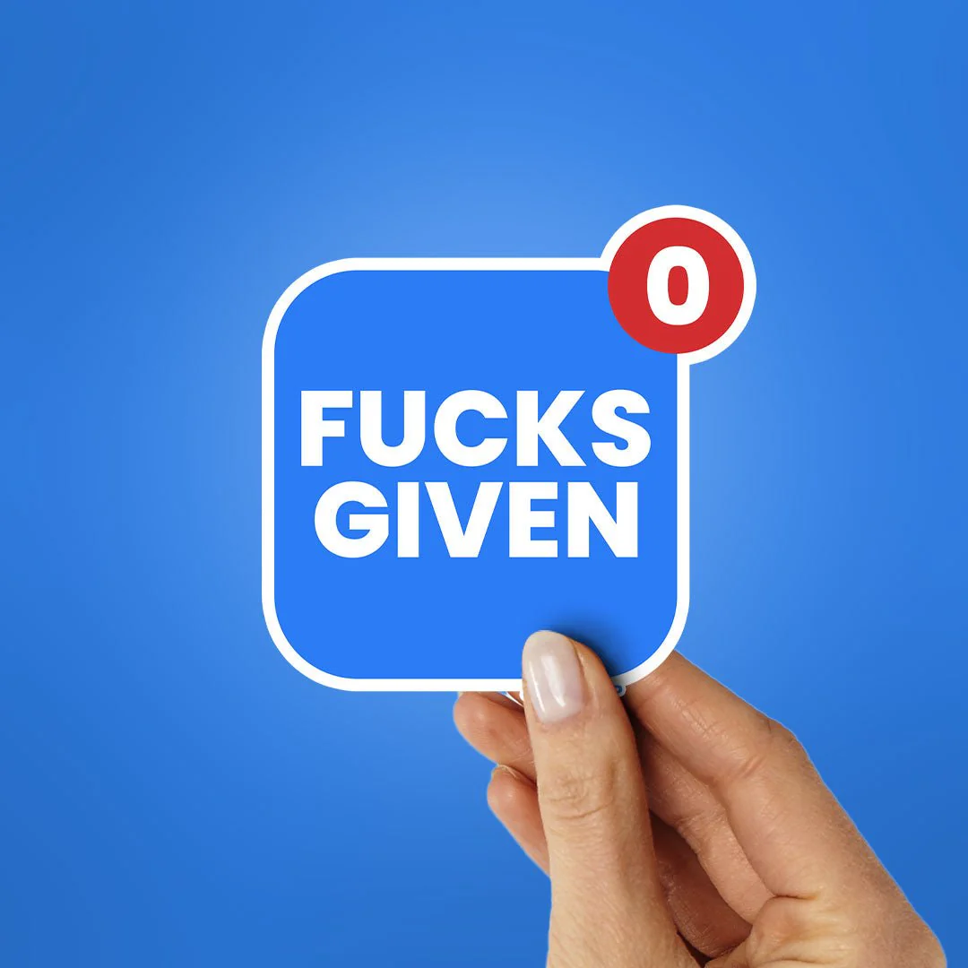 Fucks Given 0 Sticker - Image 2