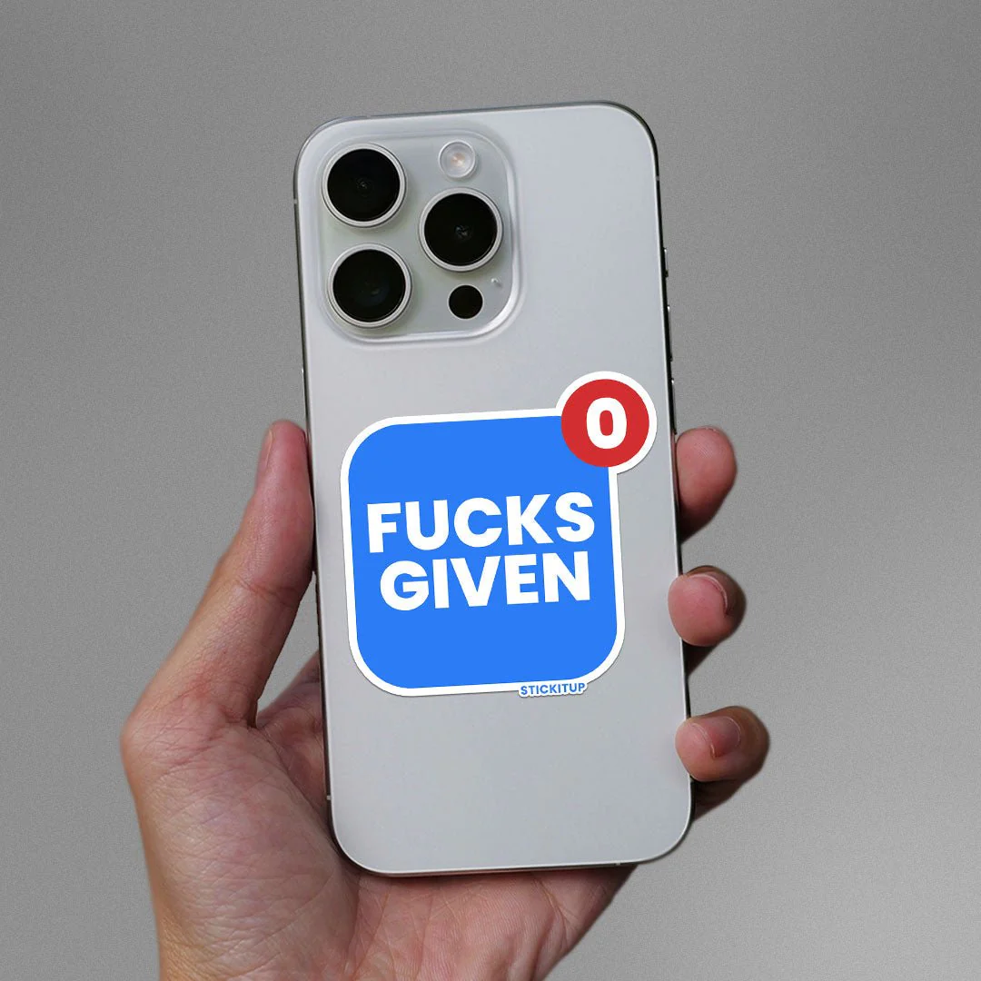 Fucks Given 0 Sticker - Image 3