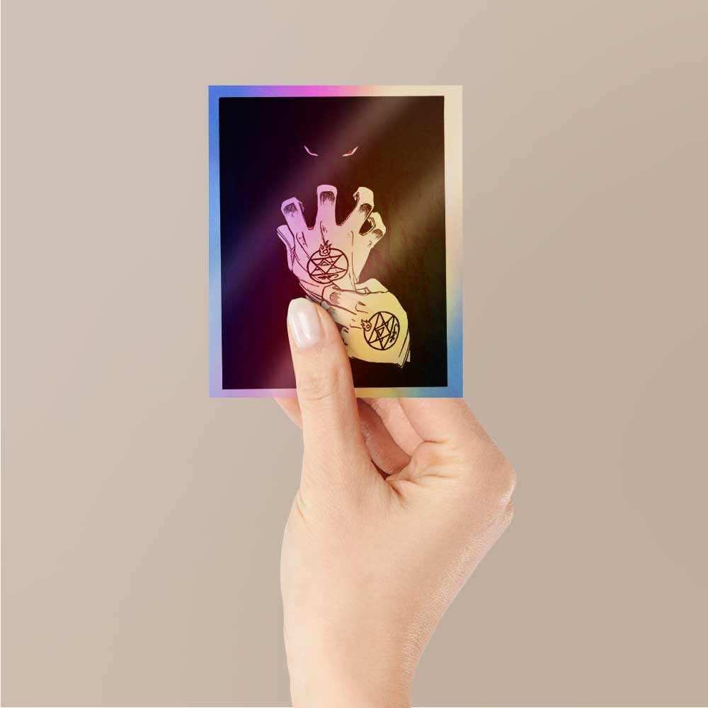 Full Metal Alchemist Hand Holographic Stickers - Image 2