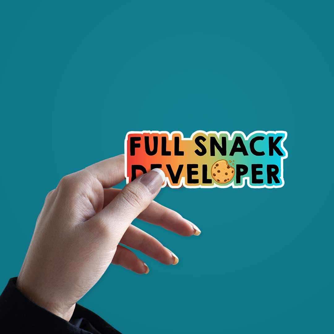 Full Snack Developer Sticker - Image 2