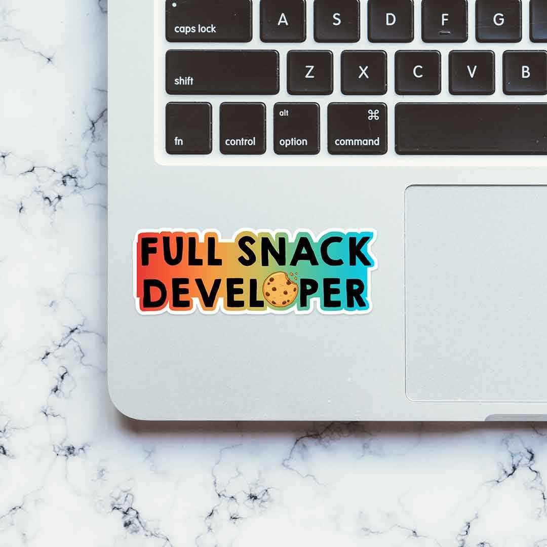 Full Snack Developer Sticker - Image 4