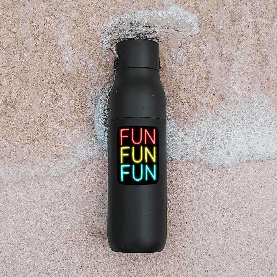 Neon Fun fun fun Sticker - Image 3
