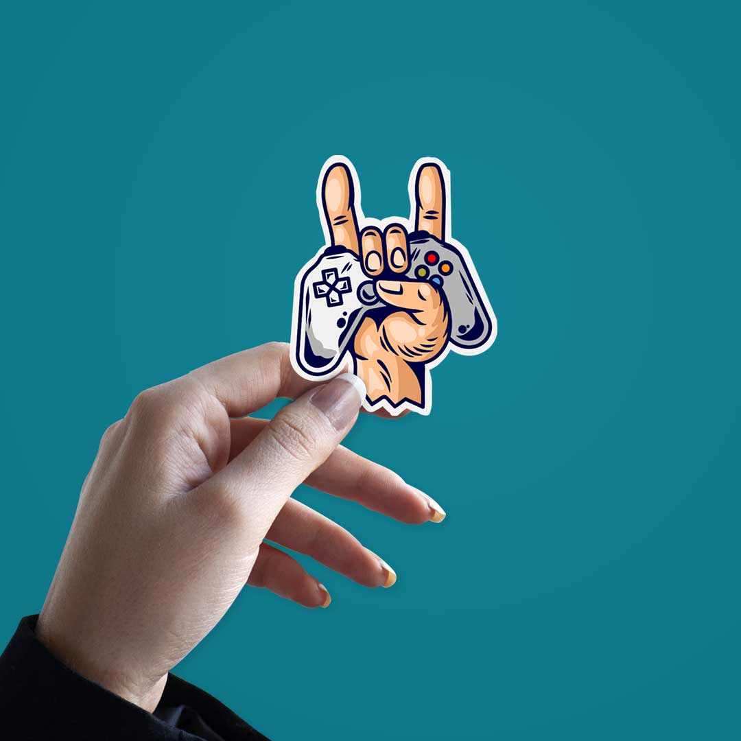 Rock On : Gamer Sticker - Image 3