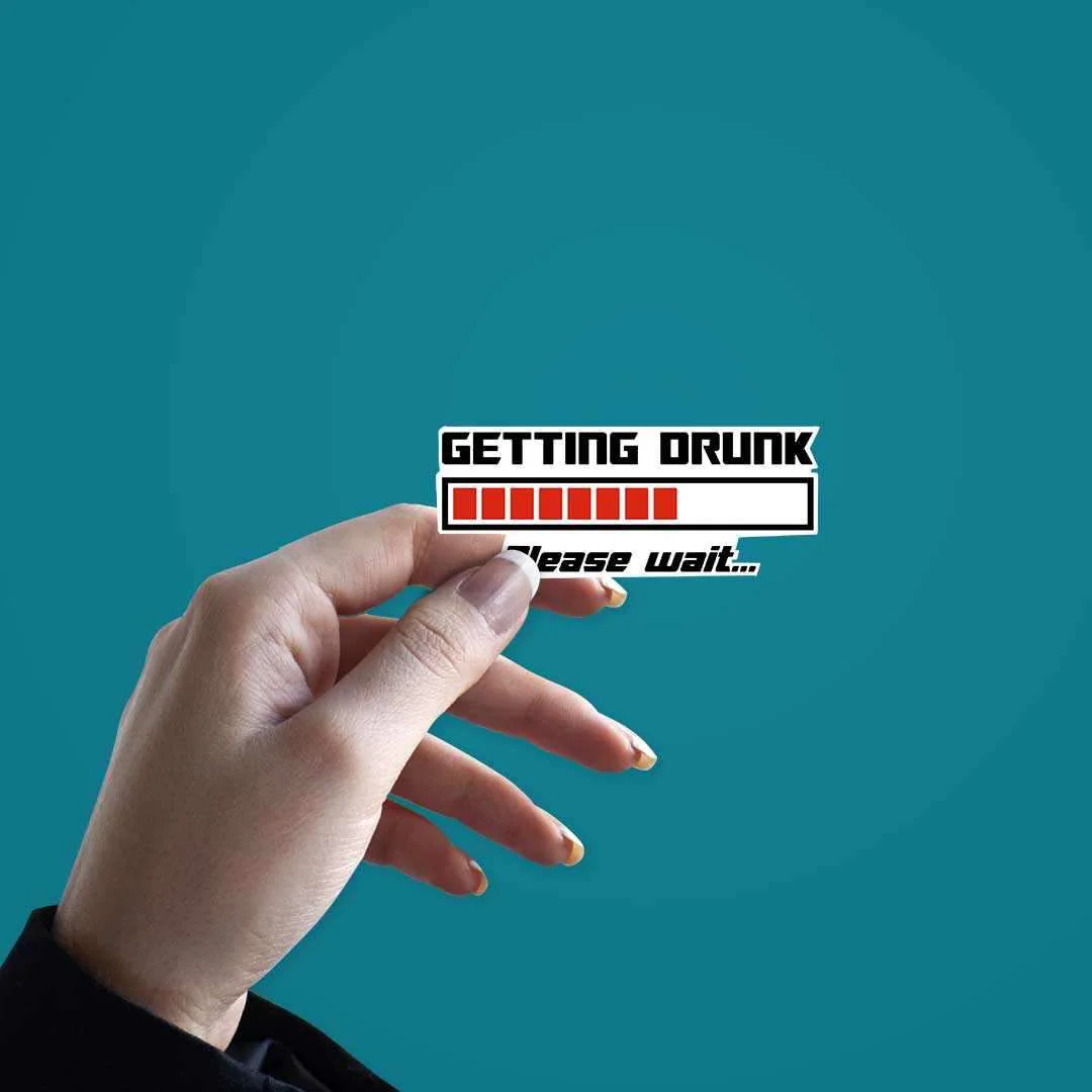 Getting Drunk Sticker - Image 3