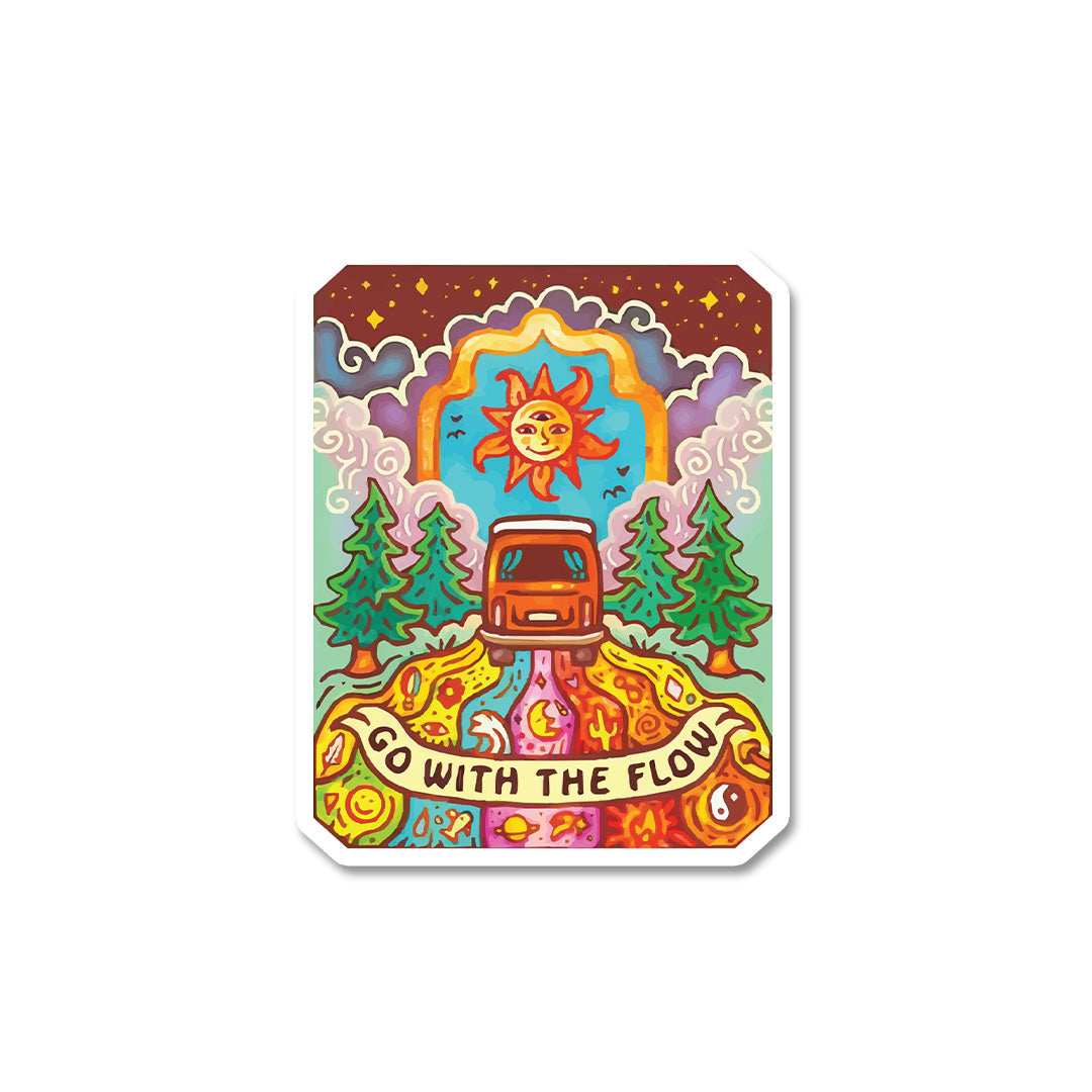 Go With The Flow Sticker - Image 2