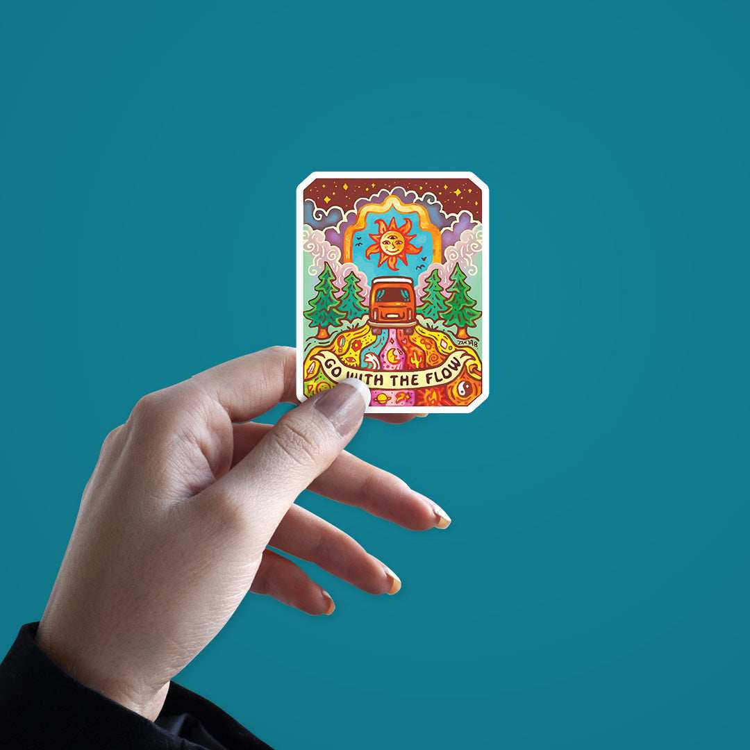 Go With The Flow Sticker - Image 3