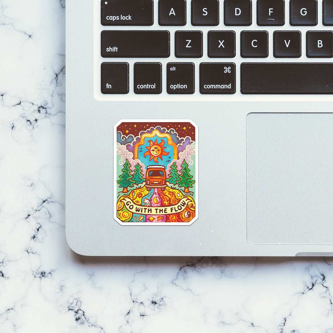 Go With The Flow Sticker - Image 5