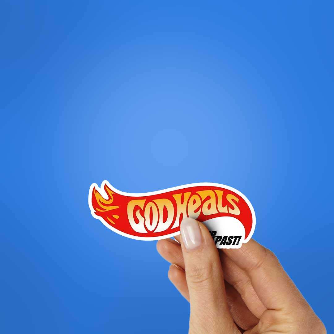 God Heals Sticker - Image 2