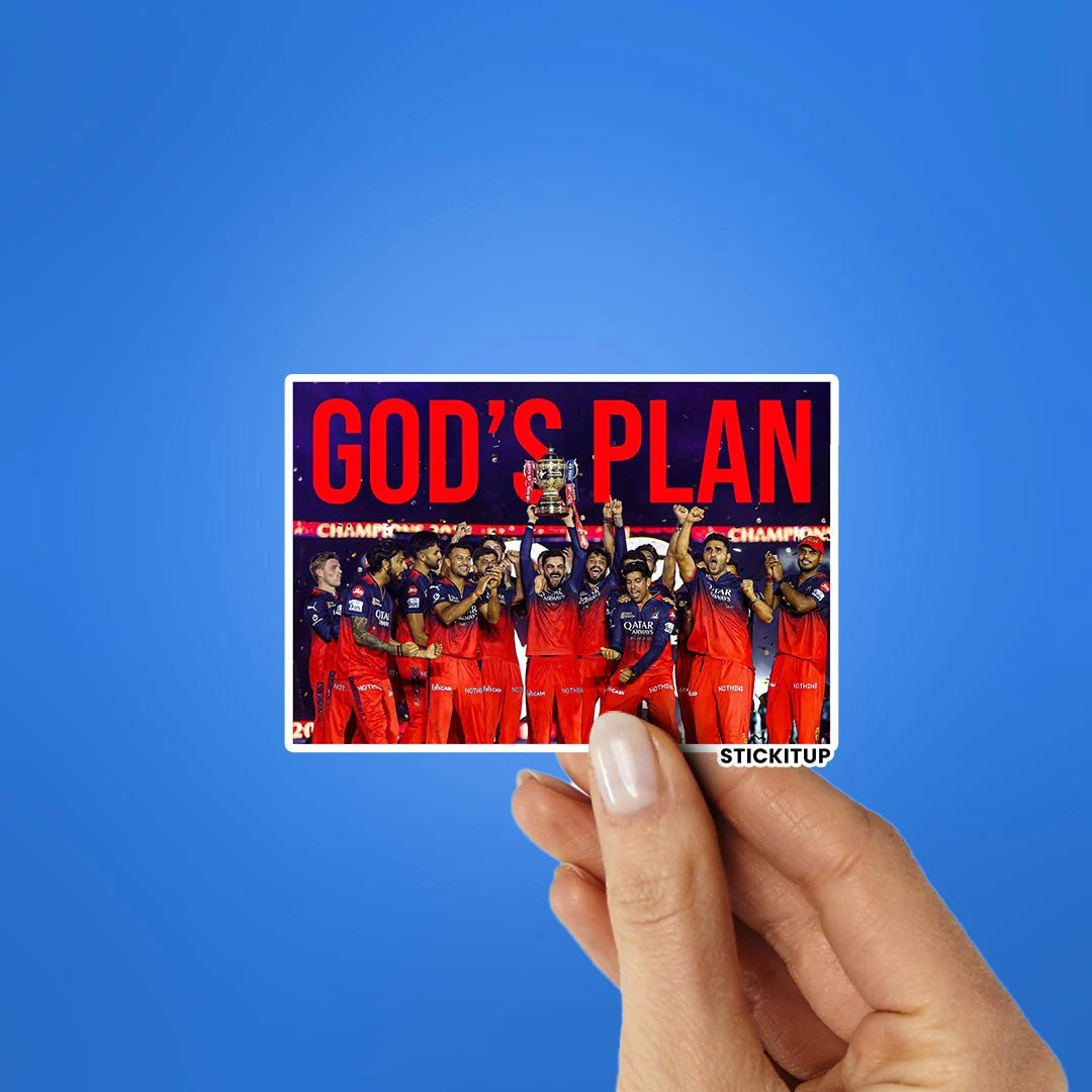 GODS PLAN Sticker - Image 2