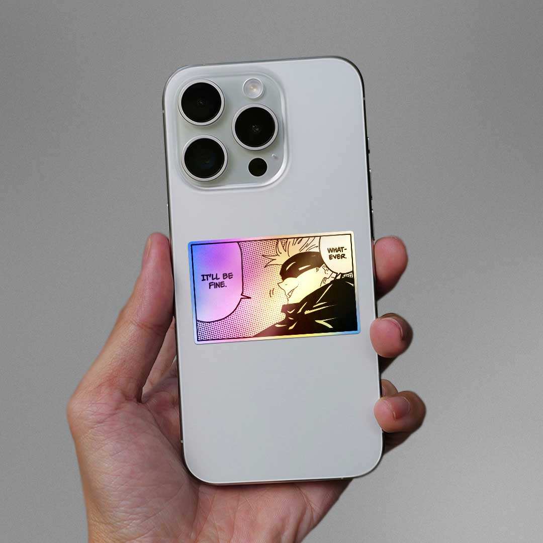Gojo Whatever Holographic Sticker - Image 2