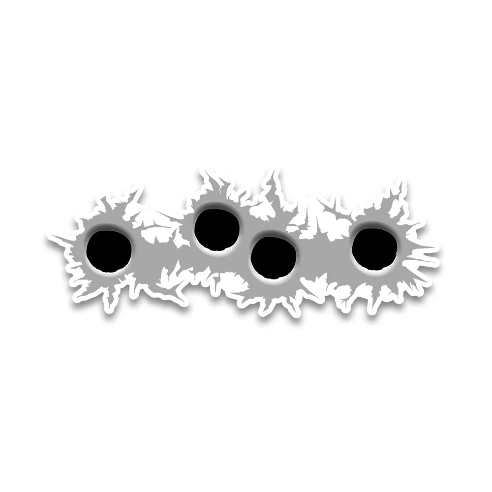 Bullet Marks Bumper Sticker - Image 2