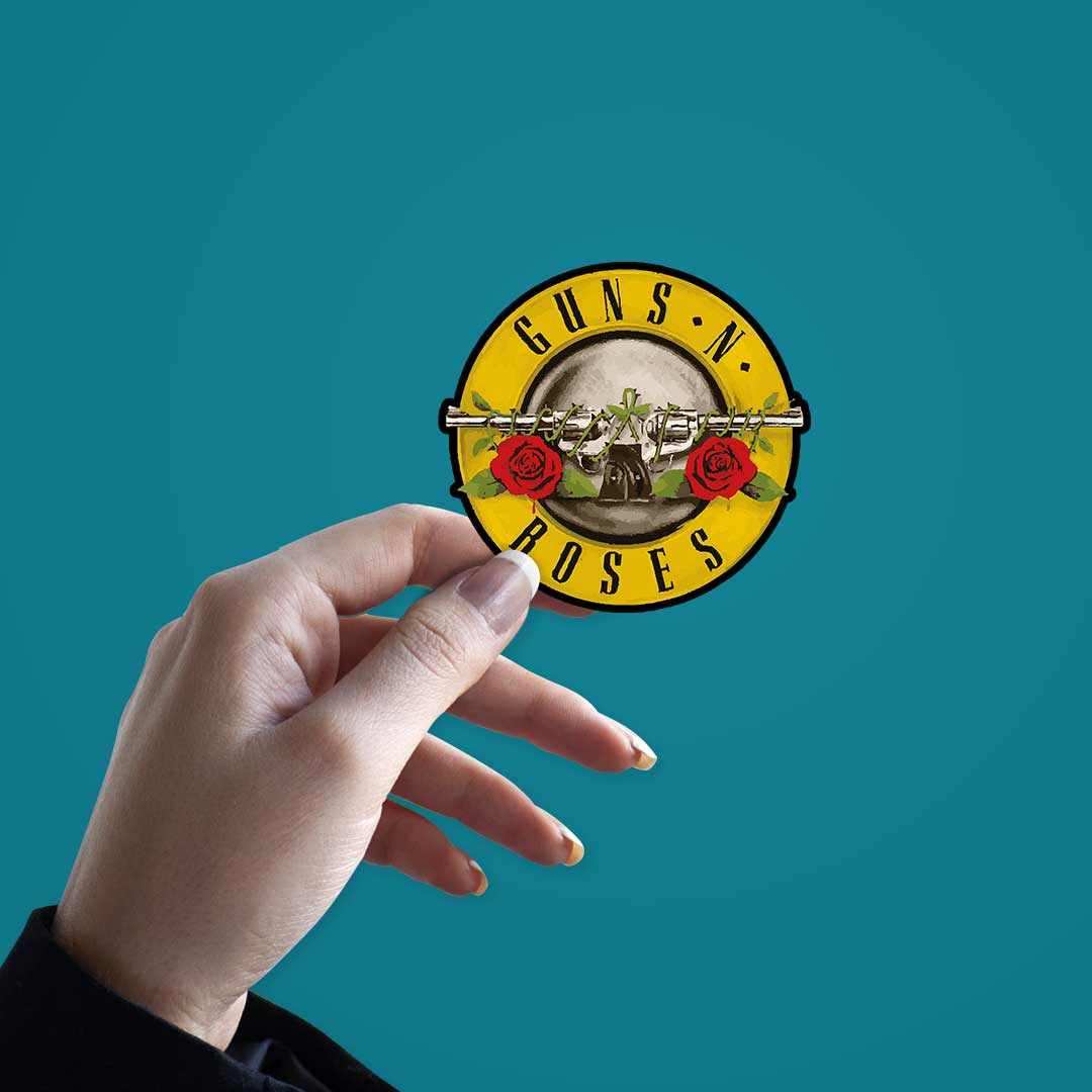 Guns and Roses Sticker - Image 2