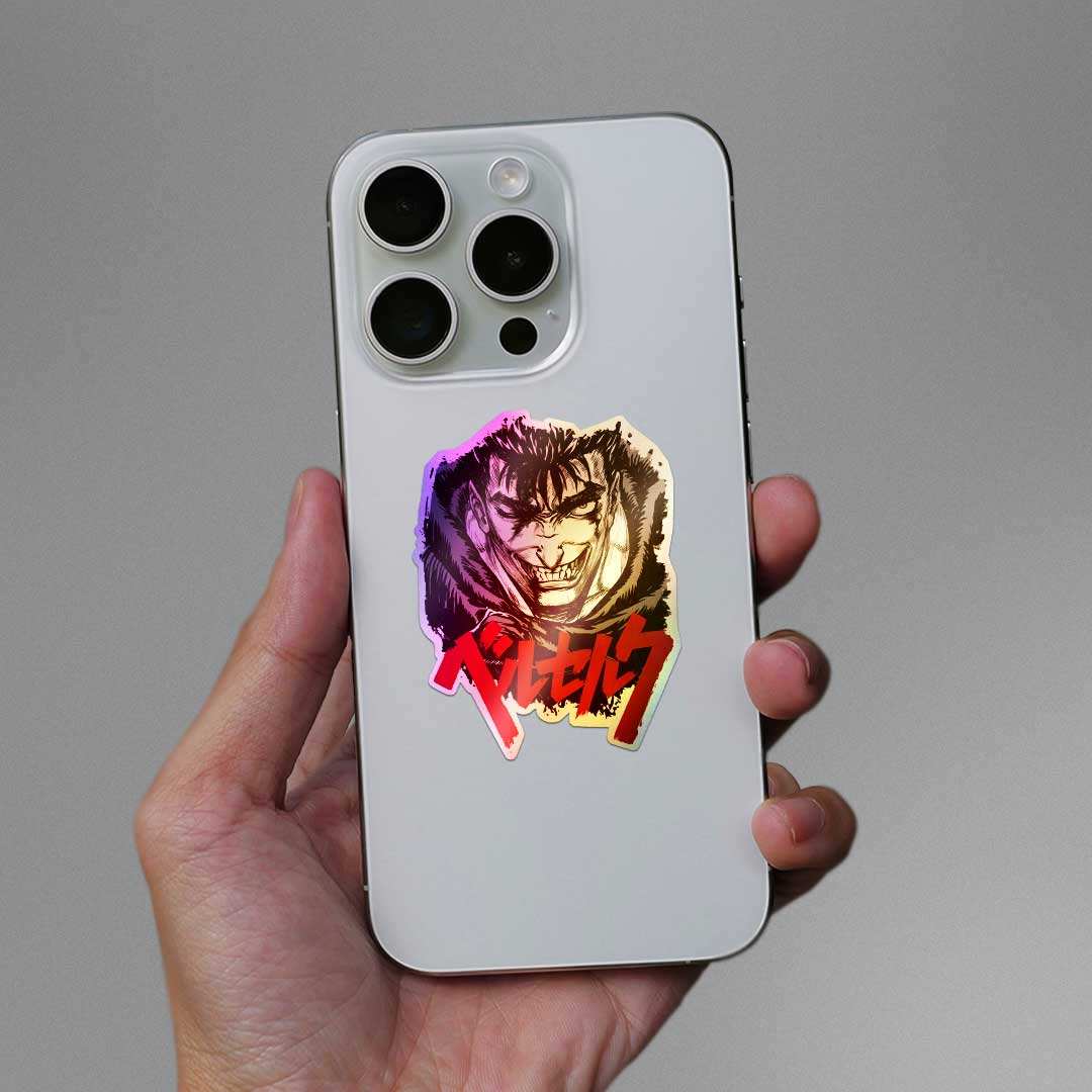 Guts Berserk Holographic Sticker - Image 4
