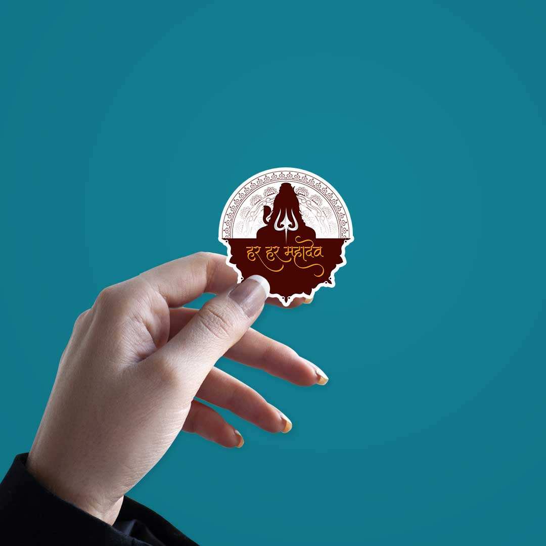 Har Har Mahadev Sticker - Image 3