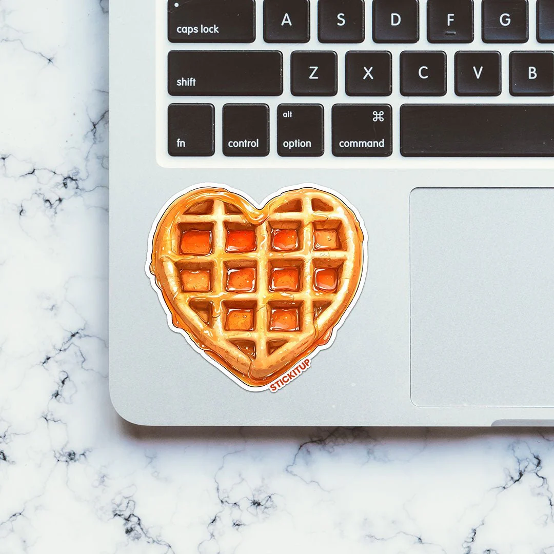 HEART SHAPED WAFFLE Sticker - Image 4