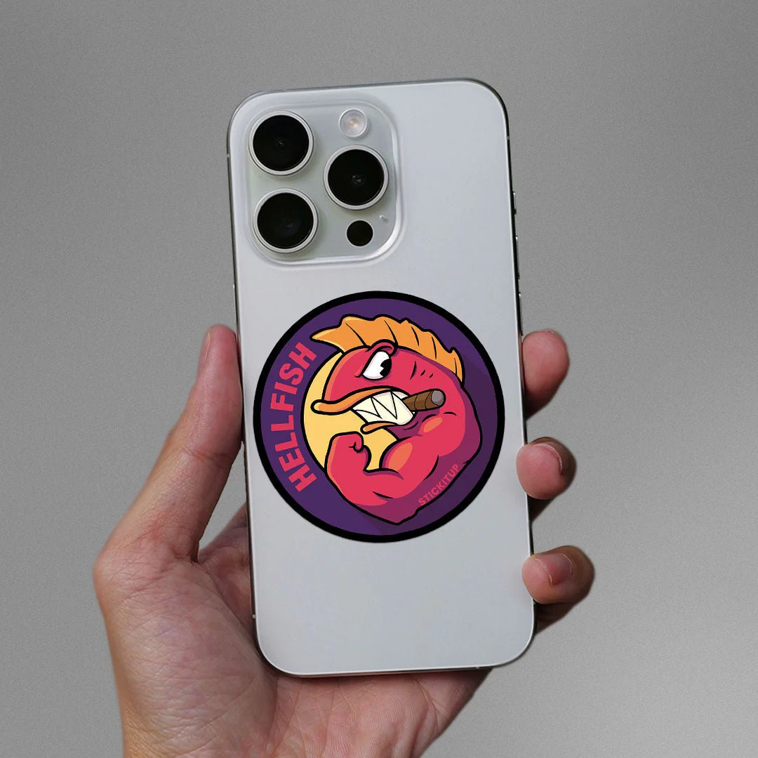 Hell Fish Sticker - Image 3