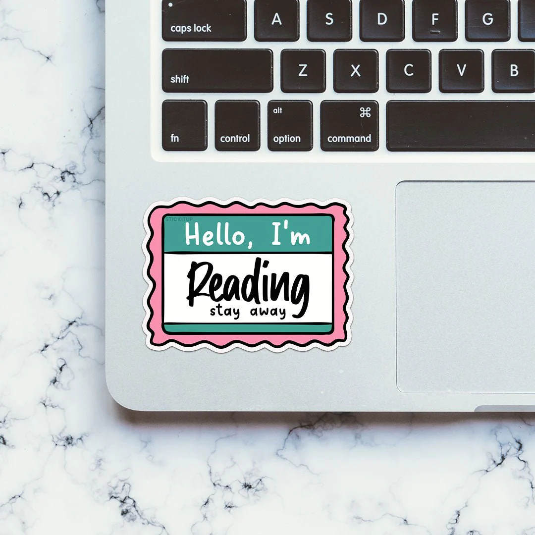 Hello I M Reading Sticker - Image 4